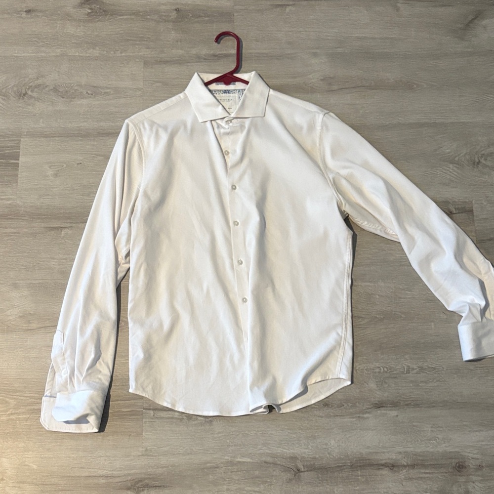 Men's Elegant White Dress Shirt